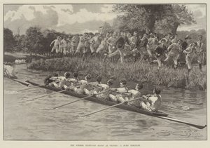 The Summer Eight-Oar Races at Oxford, a Bump Imminent